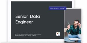 USA and CANADA tumbnail for Senior Data Engineer it looks like on a laptop or mobile view