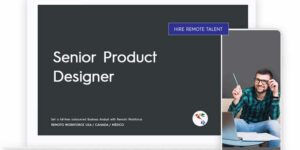 USA and CANADA tumbnail for Senior Product Designer it looks like on a laptop or mobile view