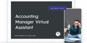 Accounting Manager Virtual Assistant Role Description