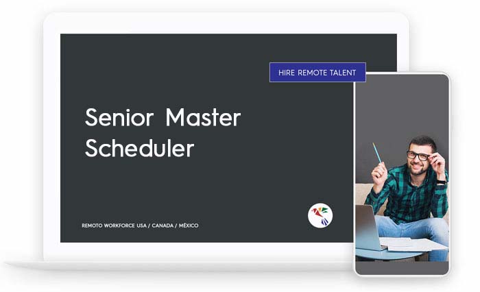 Senior Master Scheduler Role Description