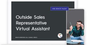 Outside Sales Representative Virtual Assistant Role Description