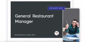 General Restaurant Manager Role Description